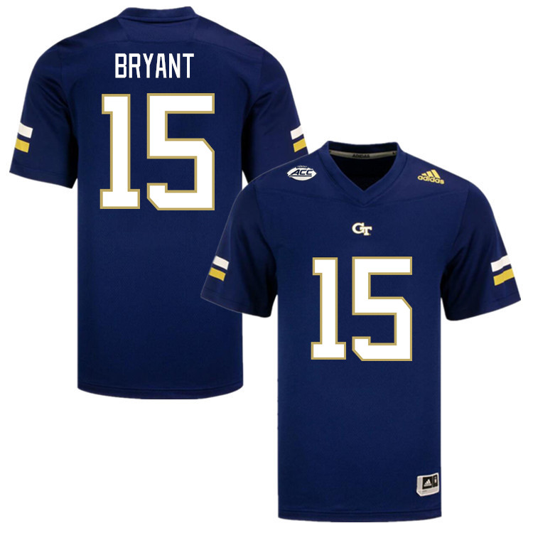 Men-Youth #15 Sirad Bryant Georgia Tech Yellow Jackets 2023 College Football Jerseys Stitched-Navy
